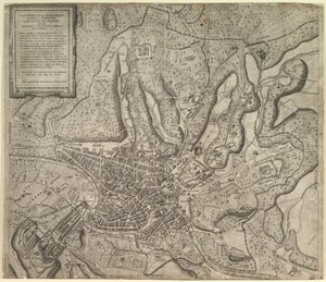 Speculum Romanae Magnificentiae: Blick auf Rom von Westen (1557) von Nicolas Beatrizet
