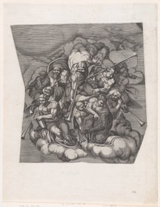 Trompetende Engel aus dem Jüngsten Gericht, nach Michelangelo