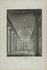 Innenansicht von St. Philippe du Roule, Paris von Nicolas Chapuy