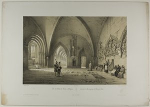 Ansicht des Kreuzgangs der Kathedrale von Mainz, Platte zwei aus Allemande von Nicolas Chapuy