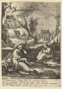 Die Agonie im Garten, aus Die Passion Christi, Mitte des 17. Jahrhunderts von Nicolas Cochin