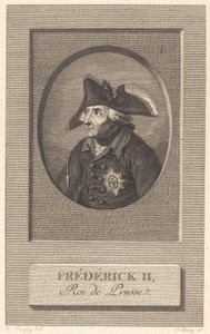 Friedrich der Große, König von Preußen von Nicolas Delaunay after Johann Heinrich Ramberg
