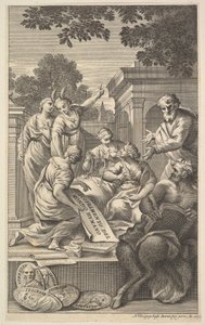 Allegorische Komposition zur Feier der Geisteswissenschaften, 1695 von Nicolas Dorigny