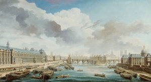 Le Louvre, le Pont-Neuf et le Collège des Quatre-Nations, 1755