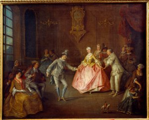 Vor dem Kostümball von Nicolas Lancret