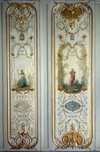 Bemalte Tafel des Hôtel de Peyrenc von Nicolas Lancret