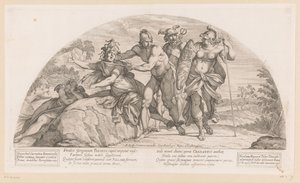 Perseus enthauptet Medusa von Nicolas Mignard