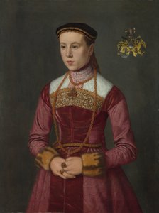 Porträt einer jungen Dame, ca. 1561 von Nicolas Neufchatel