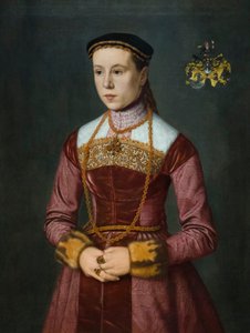 Susanna Stefan, Ehefrau von Wolfgang Furter, frühe 1560er von Nicolas Neufchatel