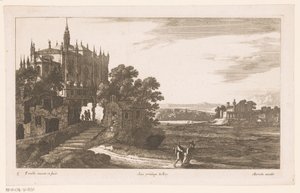 Landschaft mit Kathedrale