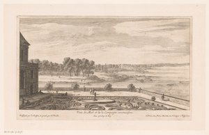 Landschaft mit Landhaus und Garten von Nicolas Perelle