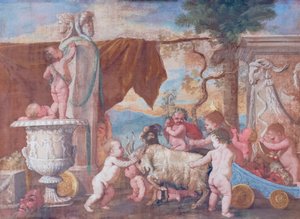 Bacchanal mit Putten