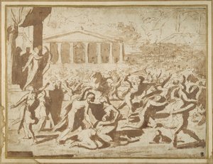 Studie zur Entführung der Sabinerinnen, ca. 1633
