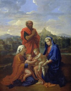 Die Heilige Familie mit St. Johannes, St. Elisabeth und St. Joseph im Gebet, 1656