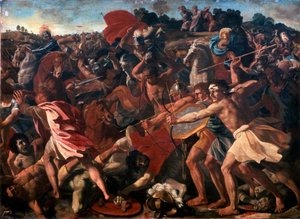 Sieg Josuas über die Amalekiter von Nicolas Poussin
