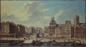 Fest auf dem Place de Grève anlässlich der Geburt von Prinzessin Marie-Thérèse, Tochter des Dauphins, im Juli 1746 von Nicolas Raguenet