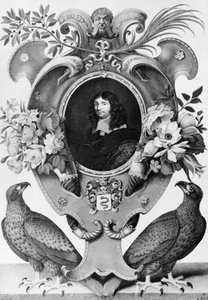 Porträt von Jean-Baptiste Colbert (1619-1683), französischer Staatsmann, Gravur von Nicolas Robert (1614-1685)