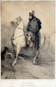 Reiterporträt von Napoleon I. Bonaparte (1769-1821) Chef der Armee von Italien