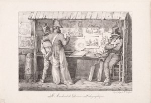 Der Lithographieverkäufer