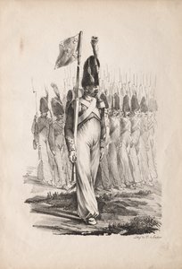 Militärische Kostüme: Karabiniersergeant, Generalführer von Nicolas Toussaint Charlet