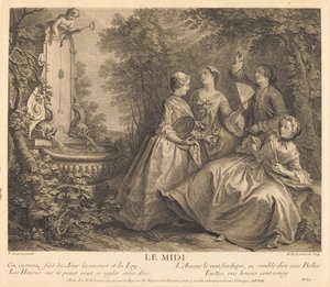 Der Mittag von Nicolas de Larmessin IV after Nicolas Lancret