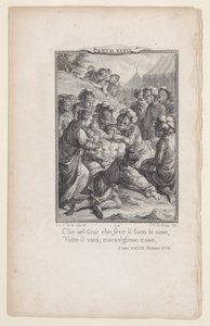Canto 39, Strophe 57, aus Orlando Furioso von Nicolas de Launay