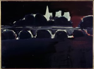 Ansicht von Paris bei Nacht