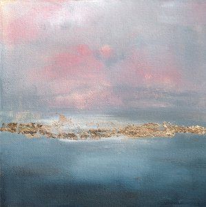 Rosa Himmel Goldener Horizont von Nicole Walsh