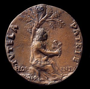Medaille darstellend Lorenzo de Medici, genannt der Prächtige