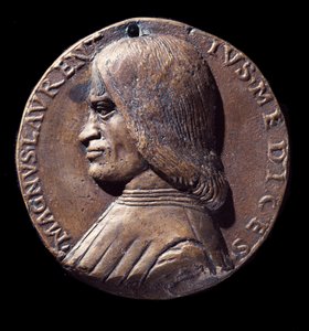 Porträtmedaille von Lorenzo de Medici, bekannt als der Prächtige