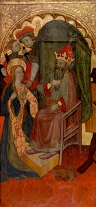 Heilige Katharina von Alexandria vor dem römischen Kaiser von Nicolás Solano
