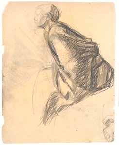 Figurenstudie zu "Maria salbt die Füße Christi", 1907. Apostel Nr. 3 rechts im Bild