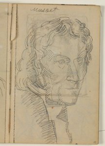 Studie von Thorvaldsen nach Eckersbergs Gemälde (1814) von Niels Larsen Stevns