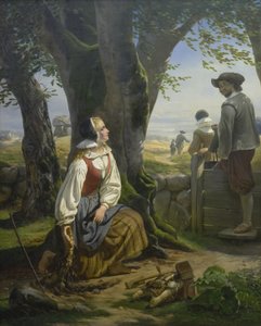 Kirsten Svendsdatter findet das Goldhorn in Gallehus am 20. Juli 1639