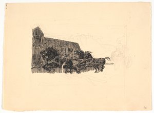 Vorarbeit zu "König Abel und die Seiler" von Niels Skovgaard
