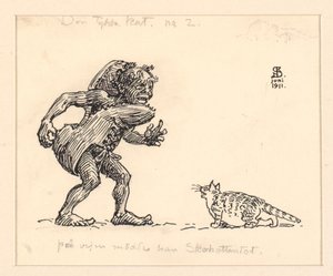 Illustration zu Die dicke Katze von Niels Skovgaard