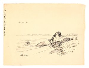 Illustration zu "Sandflugten ved Tisvilde" von Niels Skovgaard