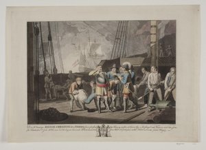 Christian IV. in der Seeschlacht bei Femern, 1644 von Niels Truslew