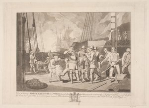 Christian IV in der Seeschlacht bei Femern, 1644