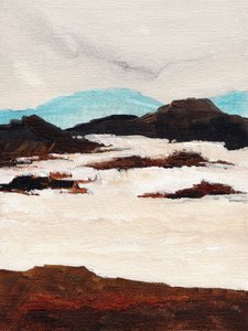 Abstrakte Schneelandschaft von Nikita Jariwala