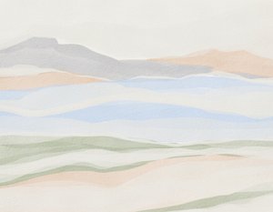 Pastellfarbene Bergschichten von Nikita Jariwala
