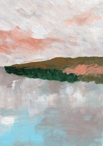 Gelassene Abstrakte Landschaft