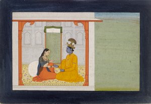 Die Nayika kommentiert den neuen Ring ihres Liebhabers, 1780-1785