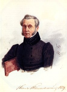 Porträt des Dekabristen Iwan Powalo-Schweikowski 1787-1845, 1839