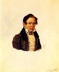 Porträt des Dekabristen Vasily Ivashev 1797-1841, 1834 von Nikolai Alexandrovich Bestuzhev