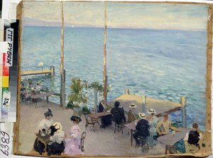 Der Genfersee, Café von Nikolai Alexandrovich Klodt