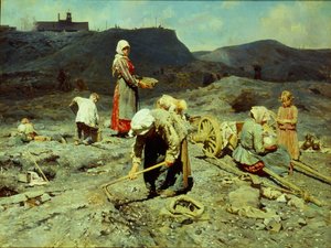 Die Armen, die Kohlenstücke aufsammeln, 1894