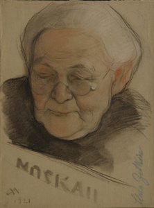 Porträt von Clara Zetkin 1857-1933, 1921