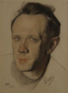Porträt von Michail Alexandrowitsch Tschechow 1891-1955, 1921