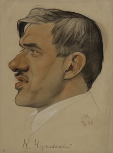 Porträt des Autors Korney I. Chukovsky 1882-1969, 1923